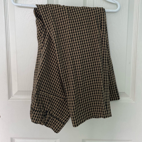 Hollister Plaid Gingham Elastic Waist Trousers - Picture 2 of 2